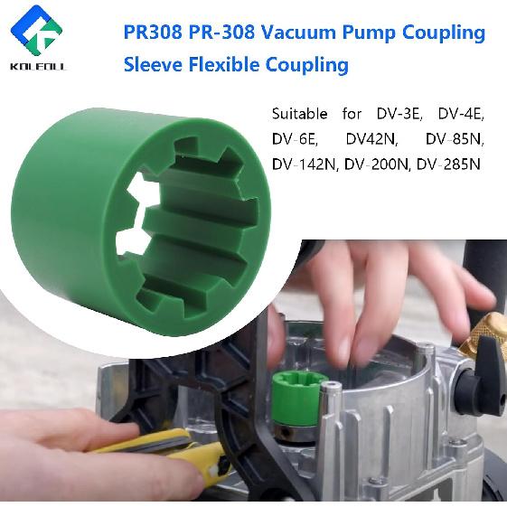 PR308 PR-308 Vacuum Pump Coupler Sleeve Flexible Coupler Replace for DV-3E DV-4E DV-6E DV42N DV-85N DV-142N DV-200N DV-285N | Replace for DV-3E DV-4E