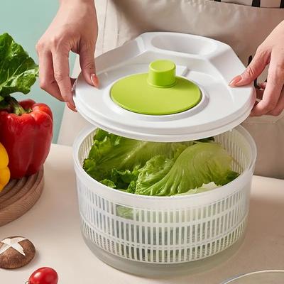 Vegetable Fruits Washer Dryer Multifunctional Spinner Basket Creative Manual Lettuce Dehydrator Large Capacity Kitchen Gadget