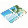 Tempered Multifunctional Decorative Glass Boards Beach Palm Trees 2x30x52 Cm