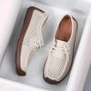 Women Flat Platform Loafers Genuine Leather Comfortable Wedge Moccasins Shoes Women Soft Beige Sneakers Zapatos De Mujer