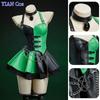 Kim Shego Cosplay Costume Halloween Christmas Role Play Party Comic Women Size S-XL Sexy Spicy Girl Leather Skirt