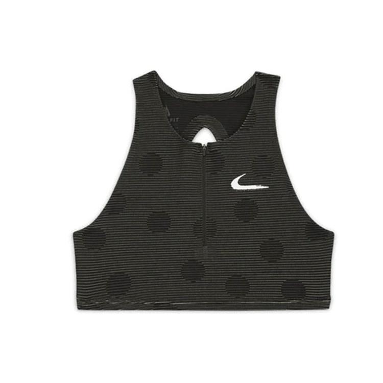 (WMNS) Nike x Off-White Crop Top Black Dot Women s CU2481-010 L