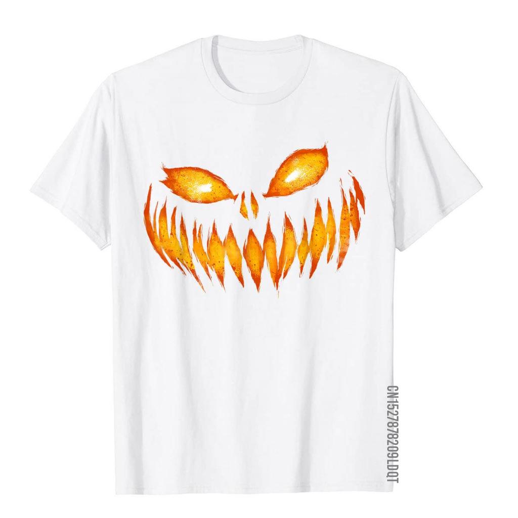 Jack O Lantern Scary Carved Pumpkin Face Halloween Costume TShirt Brand Casual T Shirt Cotton Mens Tops T Shirt Leisure