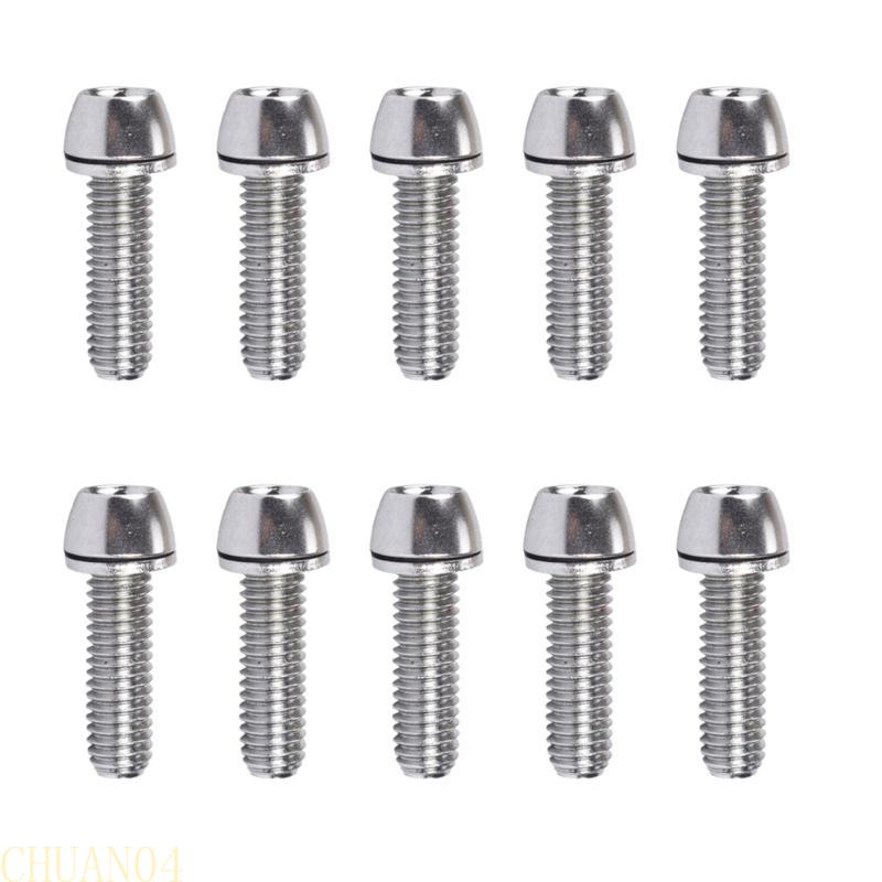 A1A2 10Pcs Bicycles Stem Bolts, Steel Bike Stem Screw 5x20mm/M6x20mm Bike Bolts Bike Handlebar Screw Socket Screw Stem Part