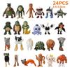 24pcs/set Tung Tung Sahur Model PVC Tung Sahur Action Figures Toys Collect Gifts