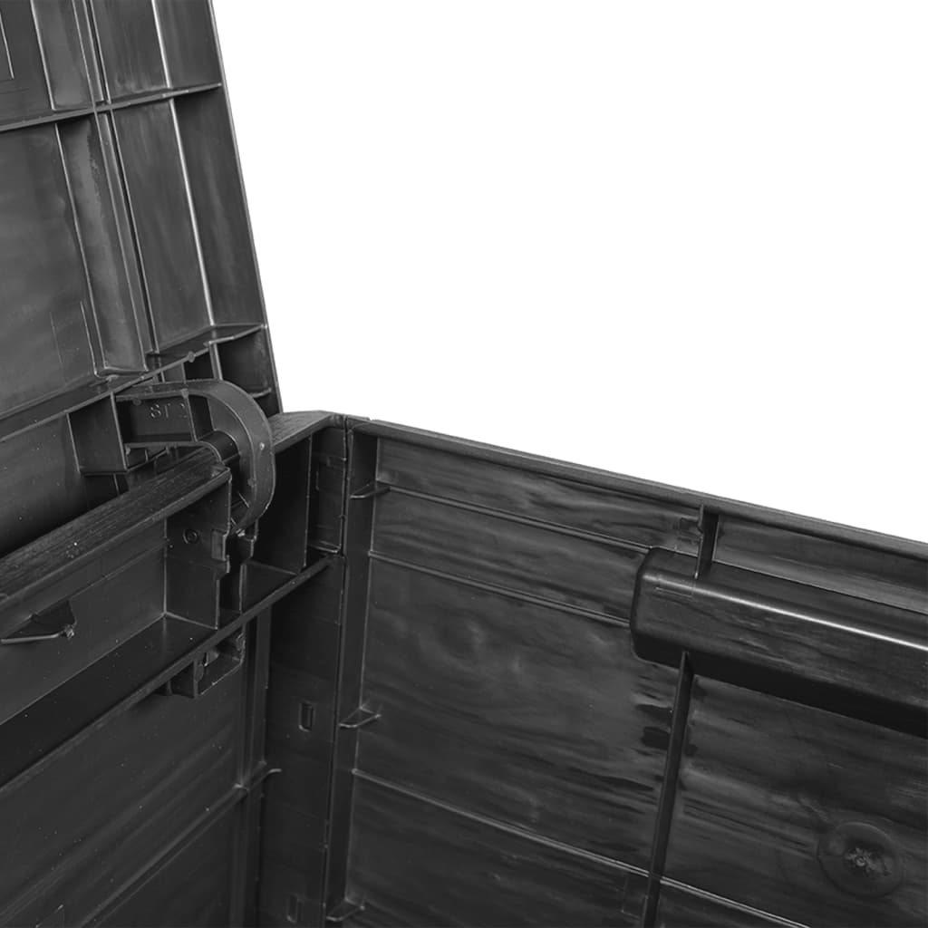 Outdoor Cushion Box Anthracite Grey 77.5 X 44.5 X 53 Cm Polypropylene