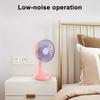 Rotating Desk Fan with 3 Speeds USB Charging Portable Cooling Fan for Office Home Wide-Angle Air Circulation Quiet Summer Gadget