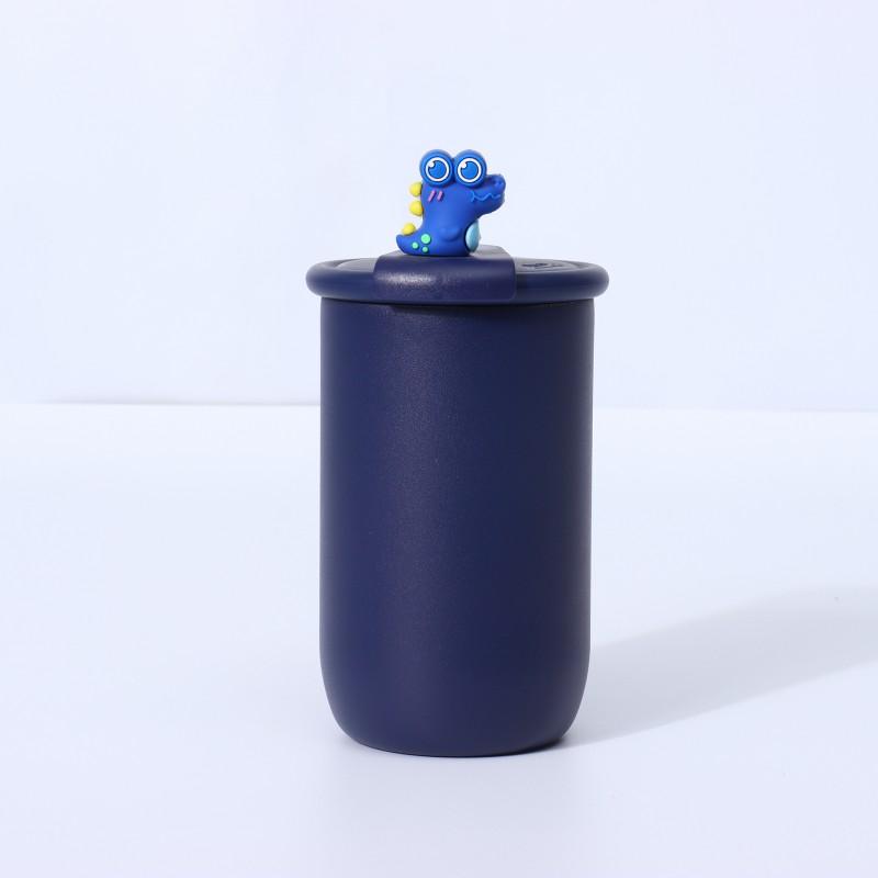 304 Stainless Steel Vacuum Insulated Kids Cartoon Water Bottle 460ml Portable Leakproof Travel Cup Children Students