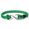 S Shape Fish Hook Double Layer Bracelet Men Women Handmade Milanese Rope Stainless Steel Hand Rope Beach Jewelry Accessories