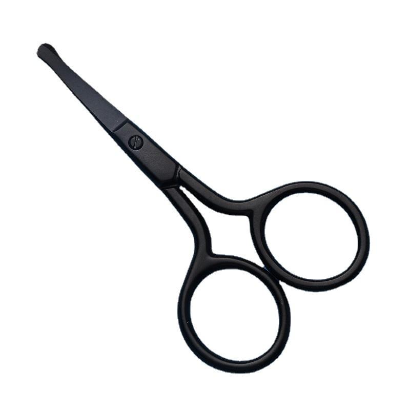 Stainless Steel Manual Round Head Nose Hair Small Scissors Trimmer Beauty Eyebrow Trimmer Beauty Eyelashes Do Not Hurt The