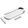 Metals Stainless Steels Oval Tray Jewellery Storage Shelf Desktop Clutter Organiser Birthday Party Decoration Ornaments