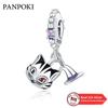 Copper Metal Cat Claw Fish Bone Footprints Charm Bead Component Compatible With High Quality Fine Bracelet High Quality Fine Jewelry Bead Components