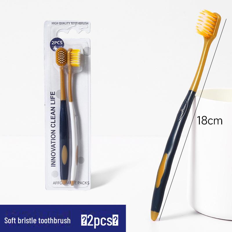 High-Density Soft Bristle Adult Toothbrush - 6-Pack for Deep Cleaning Oral Care