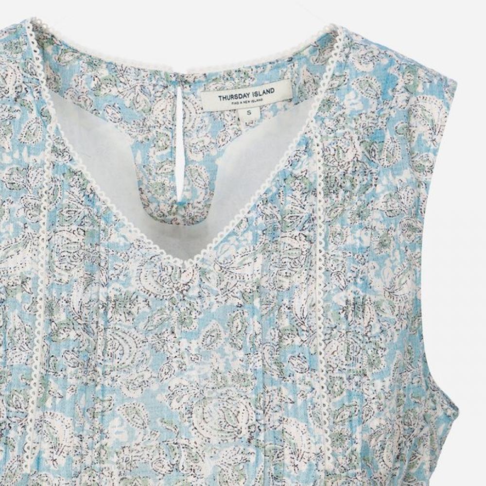 Thursday Island Women Floral Pattern Sleeveless Dress T264mop215w