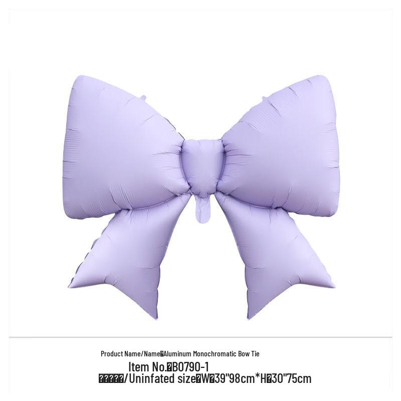 Xiaohongshu Ins Bow Aluminum Foil Balloon for Girl's Birthday Party Decoration