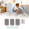  12Pcs Lint Traps, Stainless Steel Washing Machine Lint Catcher with 12 Ties, for Laundry Sink Hose To Prevent Clogging from Lint Hair Tissues 