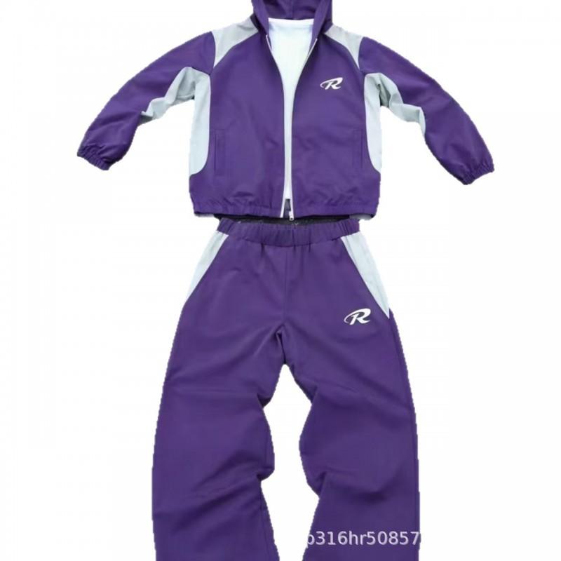 Womens Casual Tracksuit Hooded Zip-Up Top Long Pants Set American Style Sleeve All Sizes XS-6XL Everyday Sports Wear