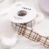 Lattice Pleated Elastic Linen Ribbon for Pre-Wedding Cake Box Wrapping - 2.5cm