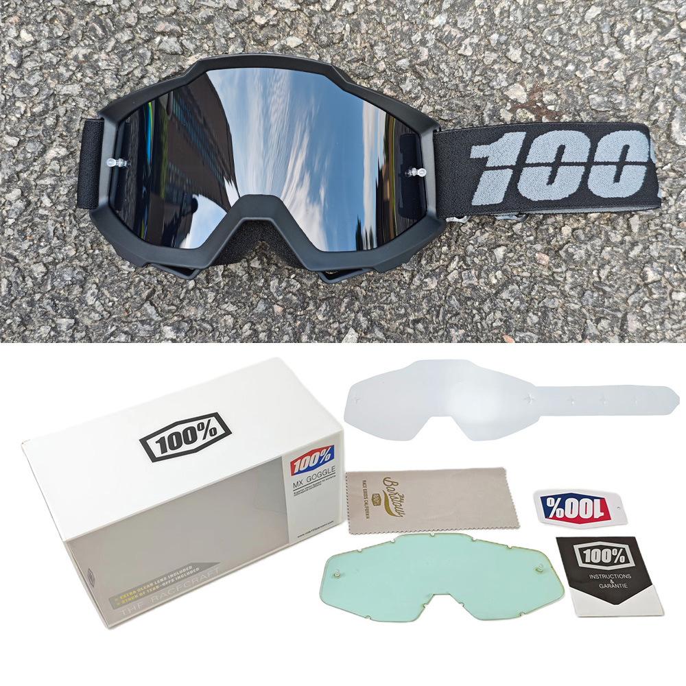 100%Off-road goggles set, 100% motorcycle glasses, downhill skiing motorcycle helmet goggles