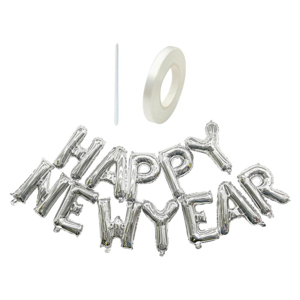 Happy New Year Balloon Curtain Decoration Cartoon Decorations Balloon Banner for Celebrations Front Door Home Wedding New Year