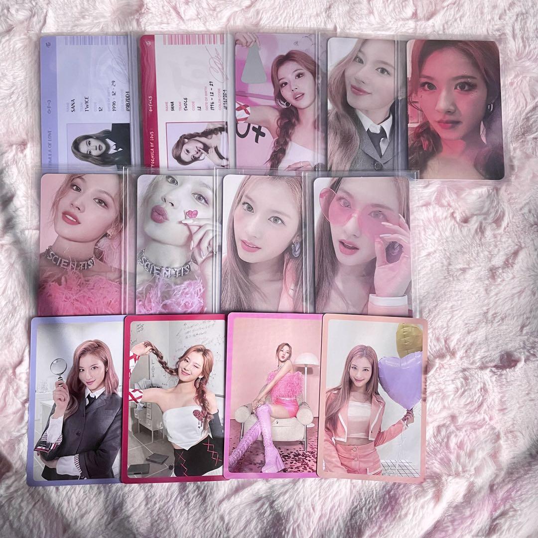 

[ИСПОЛЬЗОВАН] TWICE Sana Formula of love comp set коллекционная карточка
