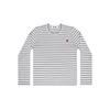(DÁMSKÉ) COMME des GARCONS PLAY Pruhované tričko s mini logem 'Šedé' Dámské AZ-T217-051-3