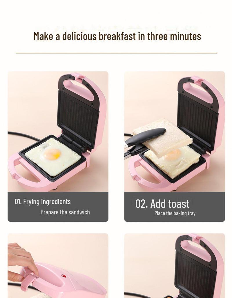 Multifunctional Bread & Sandwich Maker with Waffle Feature for Breakfast Meals