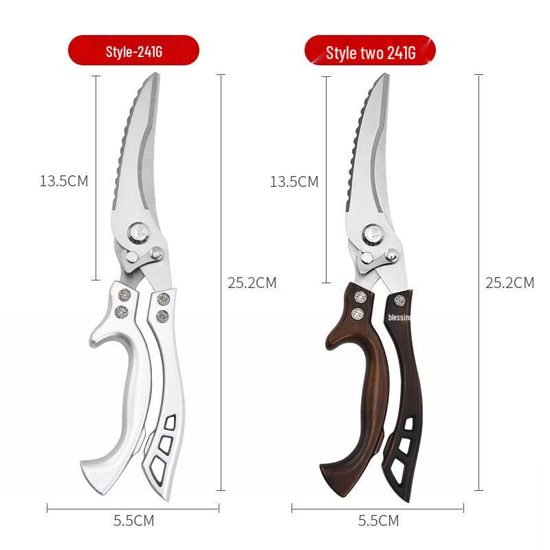 Stainless Steel Multifunctional Kitchen Scissors for Cutting Chicken Bones