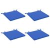 4 Piece Seat Cushions SOEST 4 Pcs. 100percent  Polyester Royal Blue