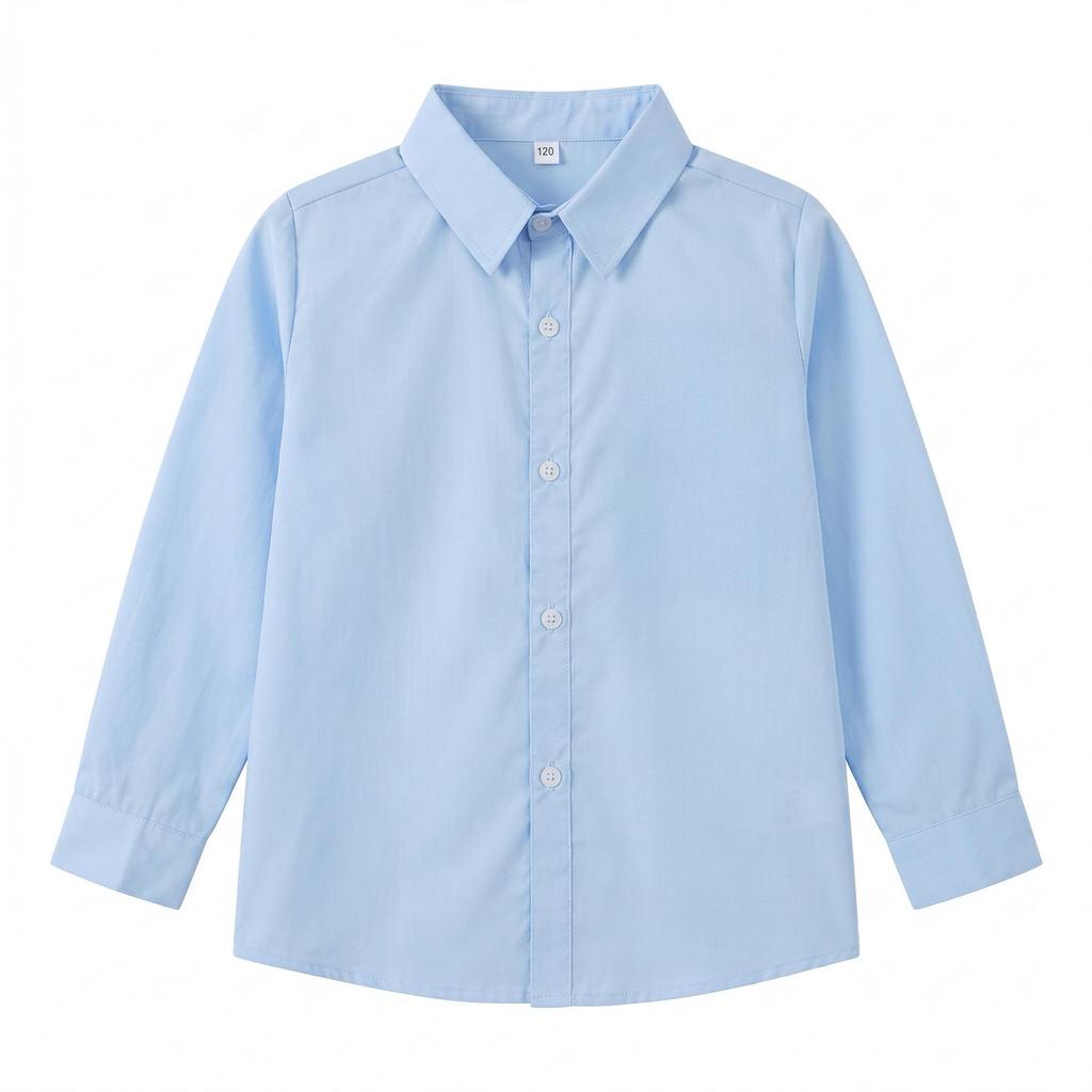 Camicia Blu da Uniforme Scolastica per Ragazzi per Esibizioni e Sfilate