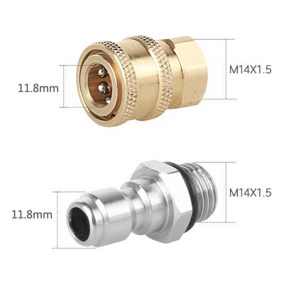 Adapter złącza myjki wysokociśnieniowej 1/4 "żeńskie szybkozłącze gwint M14 * 1.5