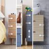 5pcs Children's Safety Lock Baby Drawer Lock Protection Cabinet Anti-Clip Refrigerator Plastic Lock Buckle Protect Children's Safety Door Lock