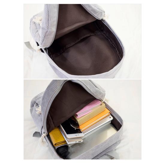 Jednobarevný manšestrový batoh proti krádeži, tréninkový batoh s nastavitelnými popruhy, velkokapacitní unisex školní taška na cestování, kempování, do práce, do posilovny