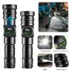 Portable LED COB Flashlight Waterproof Emergency Torch Rechargeable Magnetic Camping Strong Light Flashlight with LED Display