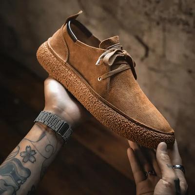 Herren Freizeitschuhe Handgefertigte bequeme Herrenschuhe Hochwertiges Rindsleder Flache Mokassins Herren Sneakers Rutschfeste Schuhe mit weicher Sohle