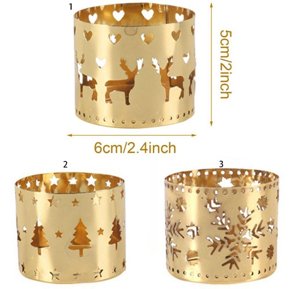 Exquisite Christmas Candle Holder Handicraft Hollow Candle Stand  Shop Windows