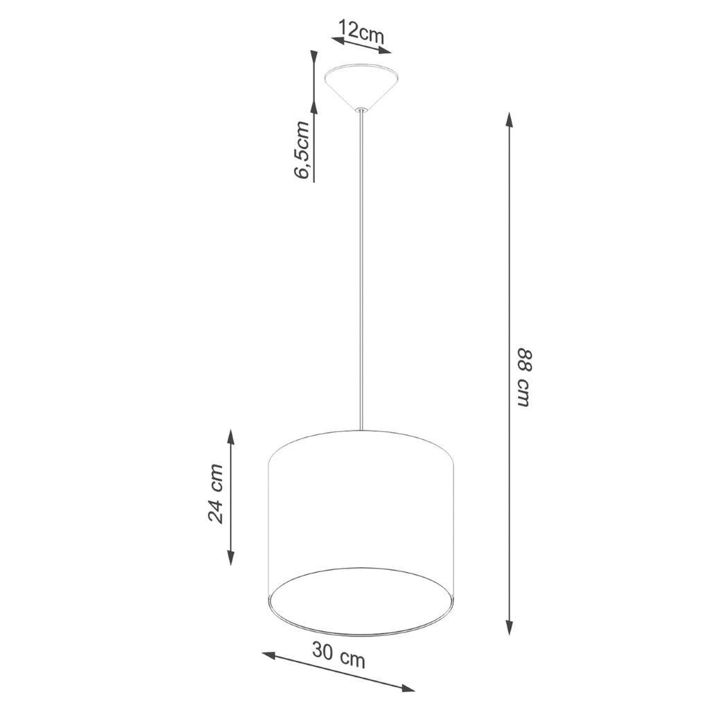 Nova 30 black hanging lamp