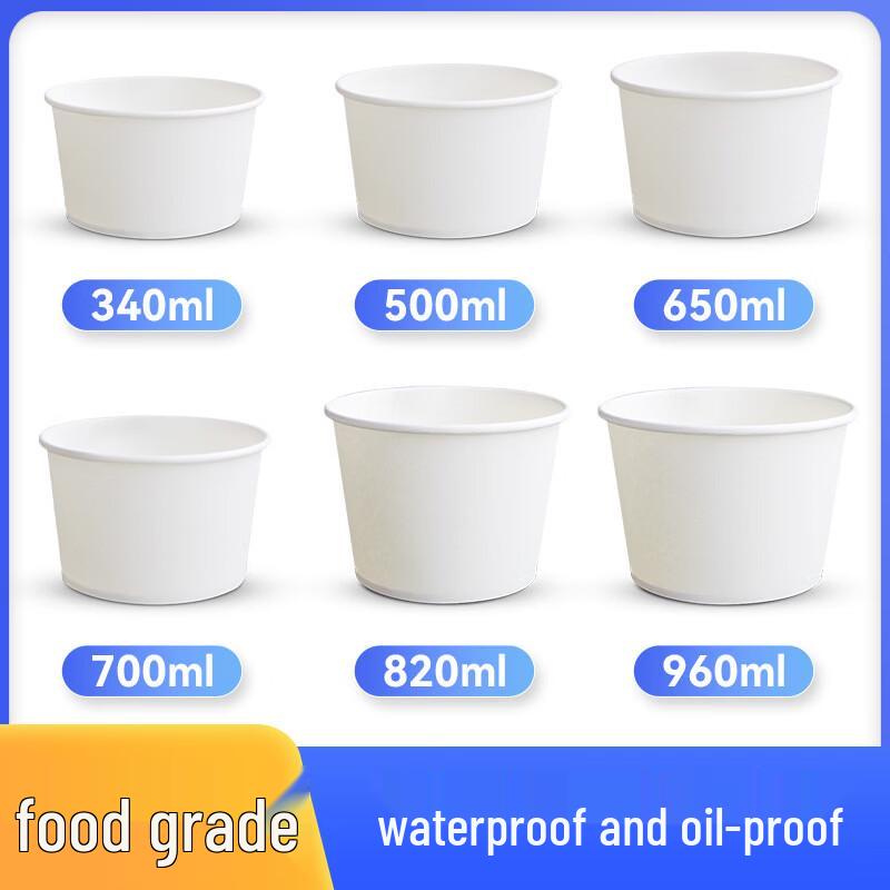 Handun Disposable Round Paper Food Containers