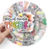50 Photos of Teacher Graffiti Personalized Inspirational English Decorative Guitar Mobile Phone Case Waterproof Suitcase Stickers