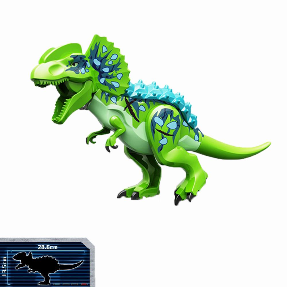Jurassic Dinosaur Building Blocks Tyrannosaurus Brachiosaurus Velociraptor Triceratops Stegosaurus Model Bricks Toys