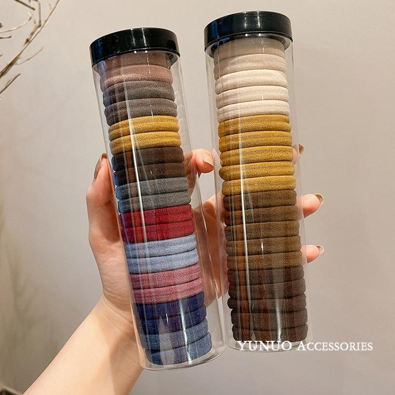 20 Canned High-elasticity Hair Ties, Seamless Rubber Bands, Women's Hair Ties, No Hair Damage, No Hair Band or Hair Tie