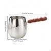 Milk Foaming Pitcher Pouring Spout Coffee Polished Finish Stainless Steel Jug