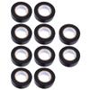 10 Rolls Black Electrical Tape 600V PVC Water Proof Tape 20mm X 10M Strong Adhesive Flame Retardant for Indoor Outdoor