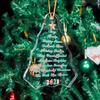 Winter Acrylic Ornaments Merry Christmas Hanging Ornament for Christmas Tree Frosted