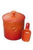 Le Creuset Pet Food Container With Scoop Orange