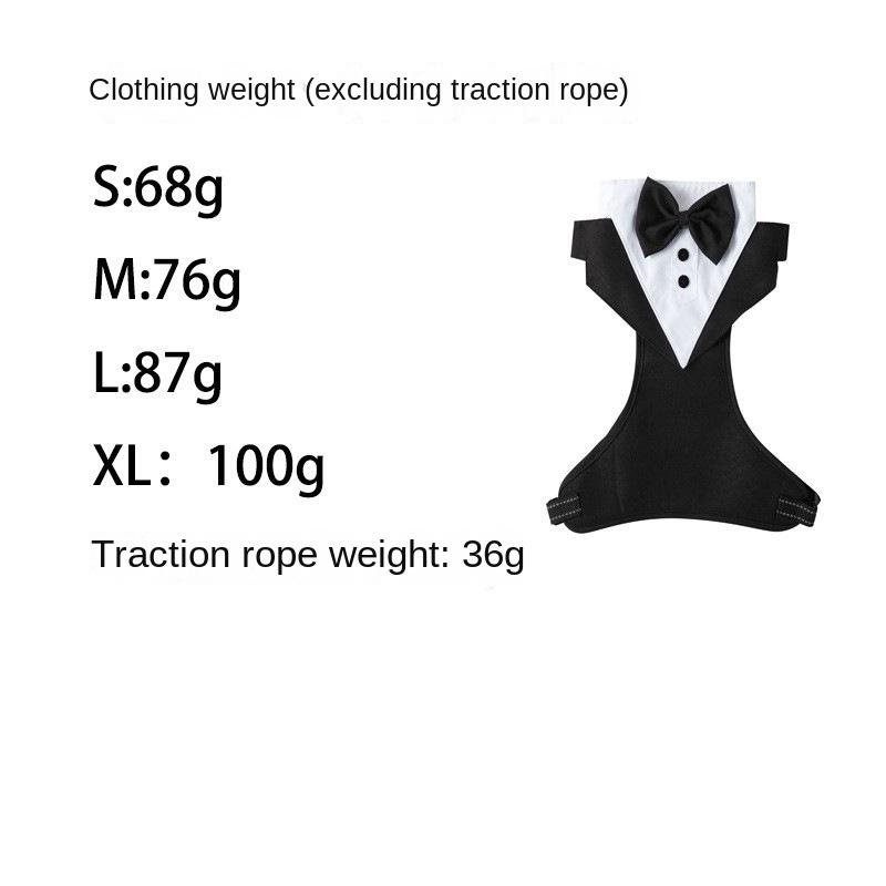 New Pet Undershirt Chest Strap Dress Small Medium and Large Dogs Dog Leash Suit Dress