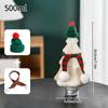 Christmas Party Decoration  Christmas Plastic Water Bottle Gingerbread Man Snowman Shaker Cup Juice Drink Bottles Kids Gifts