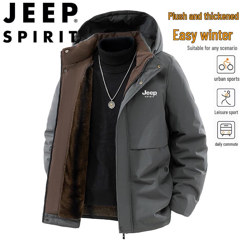 JEEP SPIRIT Men's Winter Padded Workwear Jacket