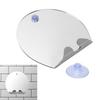 Fogless Shower Mirror Round Shape Anti Fog Wall Hanging Bathroom Shaving Mirror with Suction