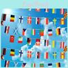 Vibrant Euro 2021 Bunting 10m Polyester Flags For International Football Decoration